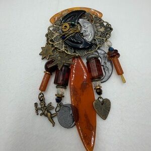 Vintage Celestial Brooch Revival Style
